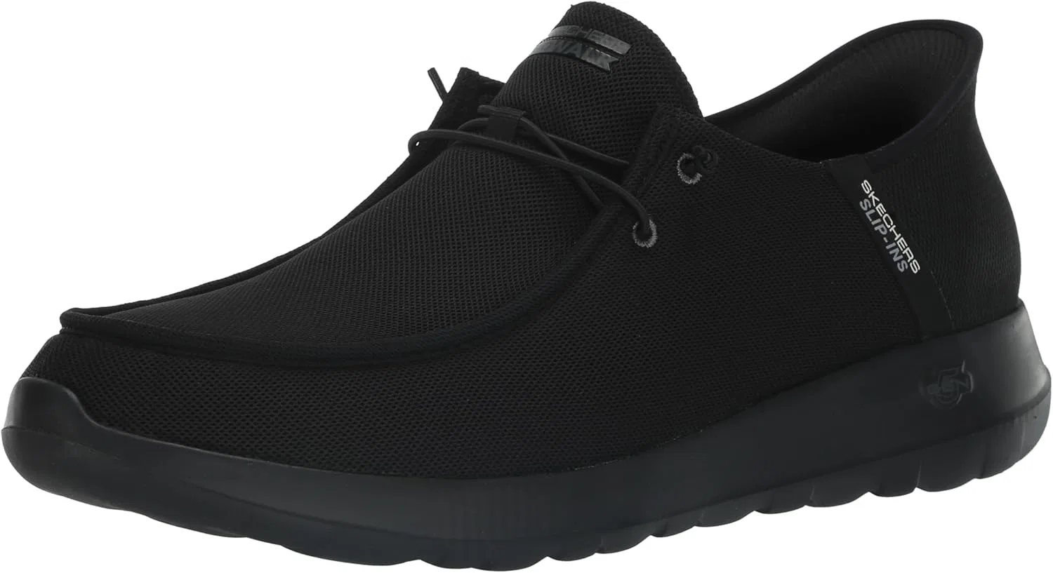 Женские слипоны Skechers Gowalk Max Slip-Ins - спортивные повседневные прогулочные кроссовки | Кроссовки с воздушной подушкой и эффектом памяти, Black