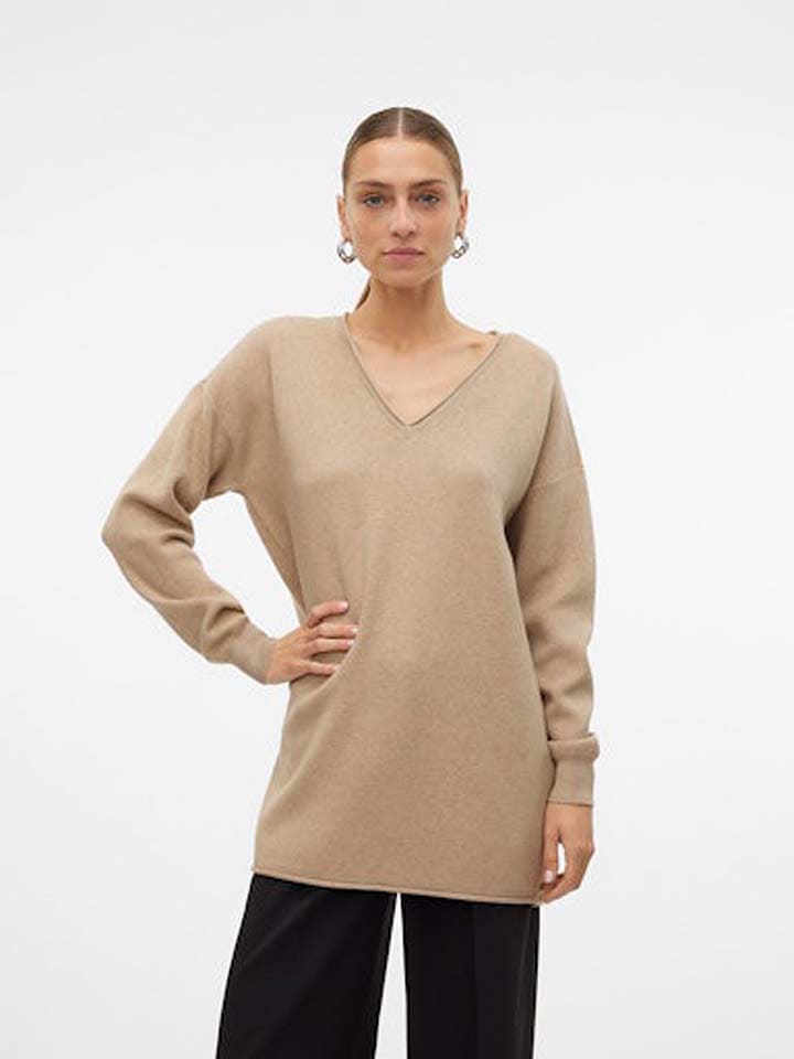 

Пуловер Vero Moda Pullover Gold, бежевый