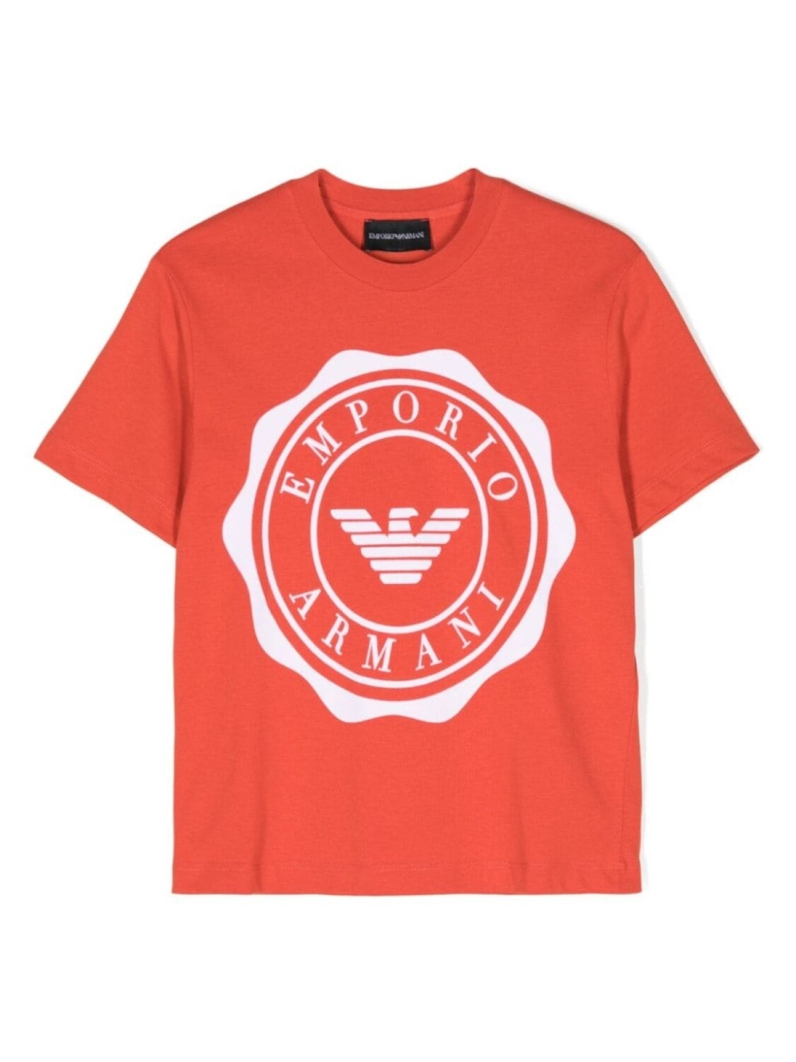 

Emporio Armani Kids футболка с логотипом, красный