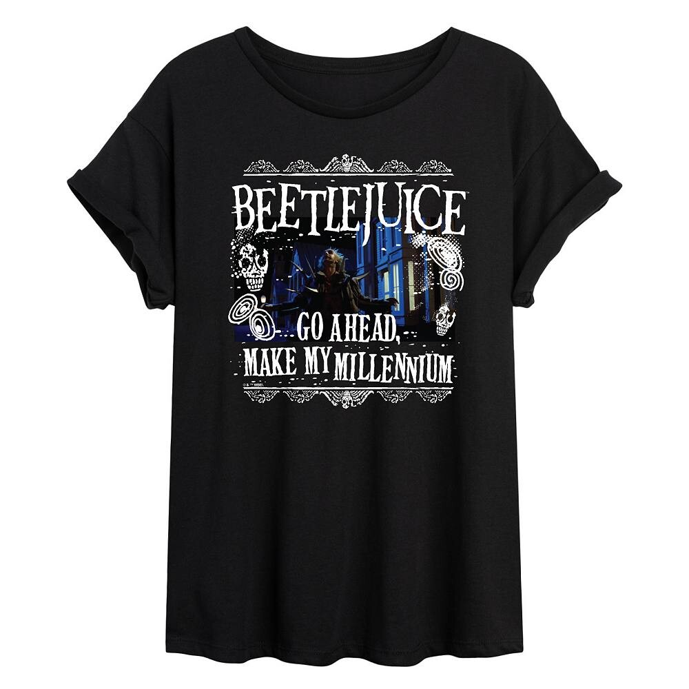 

Юниорская компания Beetlejuice сделала мою большую футболку Millennium Licensed Character, черный