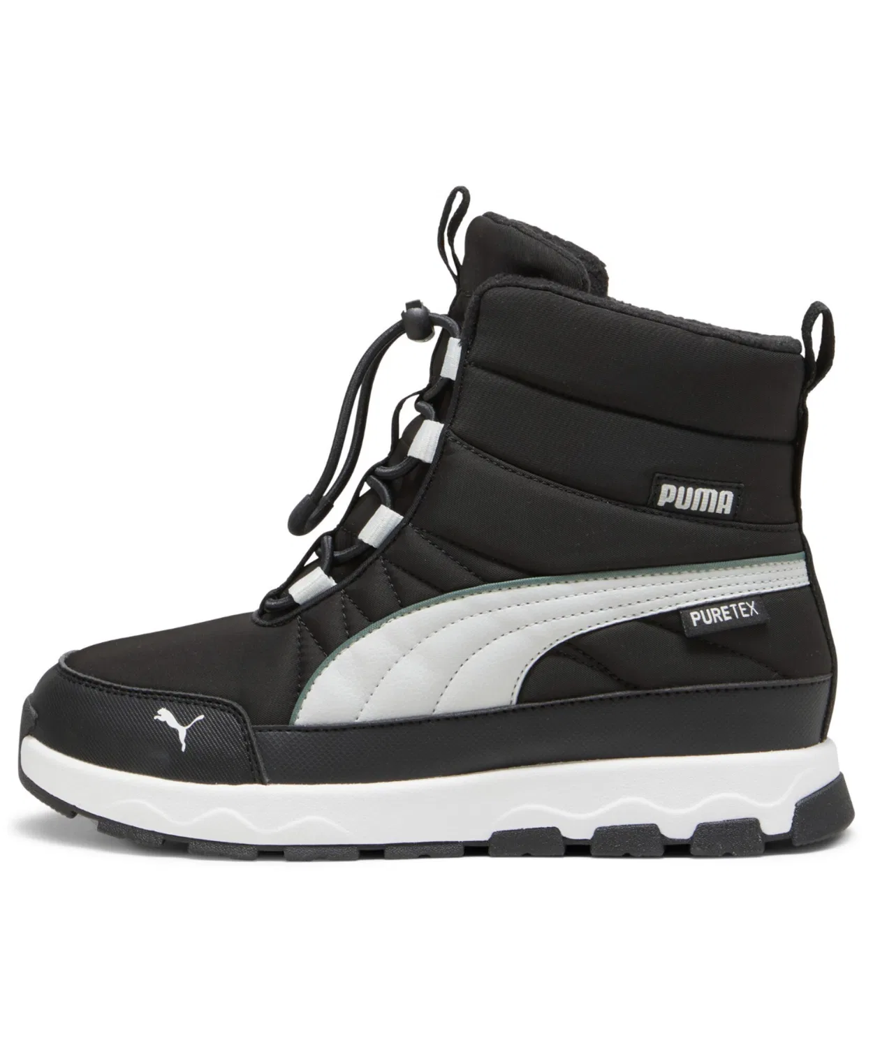 Детские ботинки PUMA Evolve Puretex 22-25 см чёрно-серые