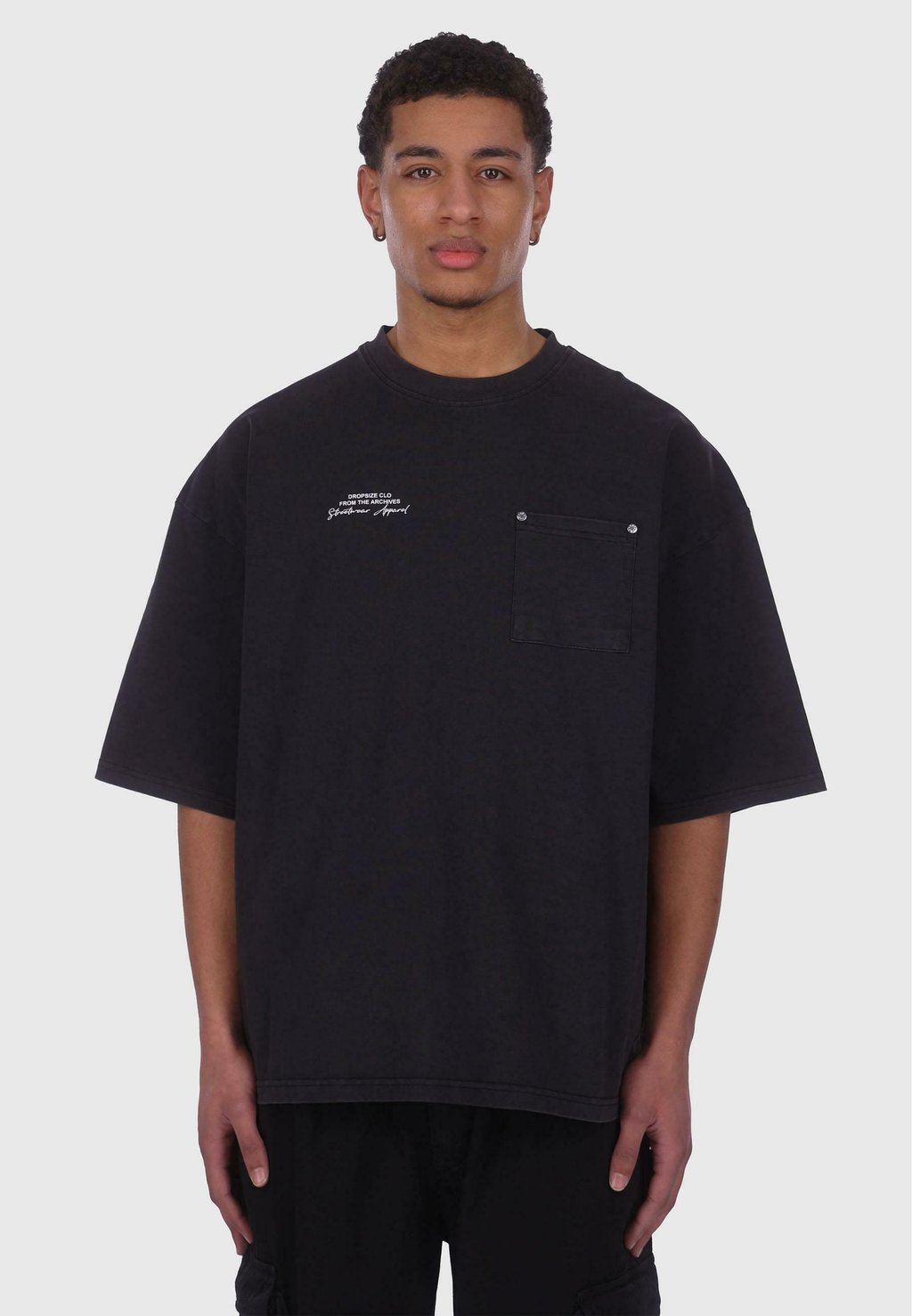 

Футболка с принтом HEAVY OVERSIZE Dropsize, черный