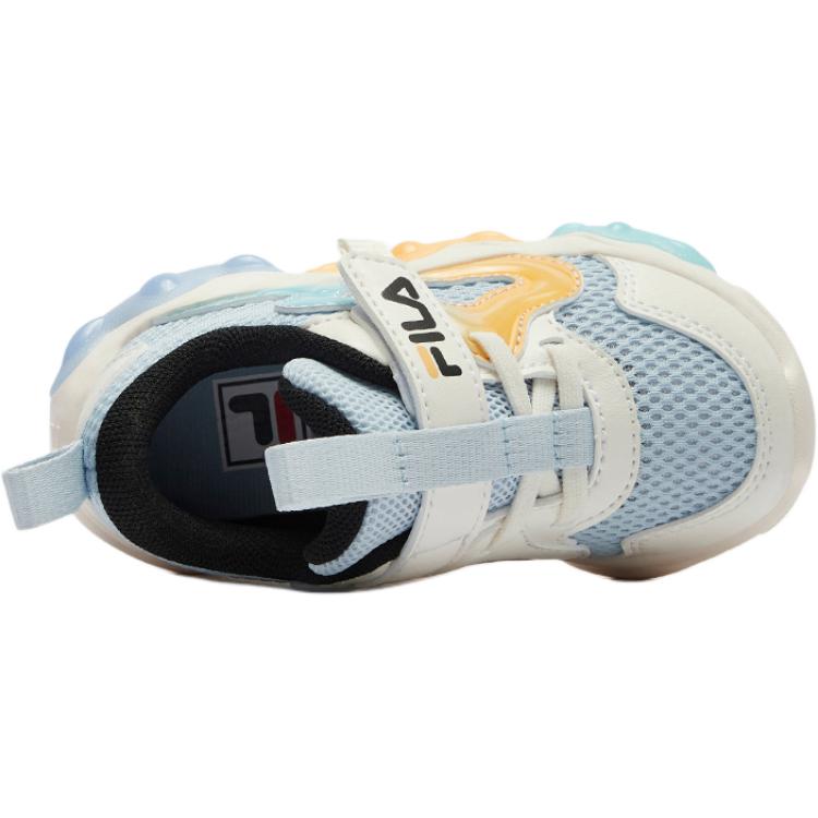 FILA KIDS Низкие противоскользящие амортизирующие туфли для малышей, синие и белые, для младенцев и малышей — фото 4