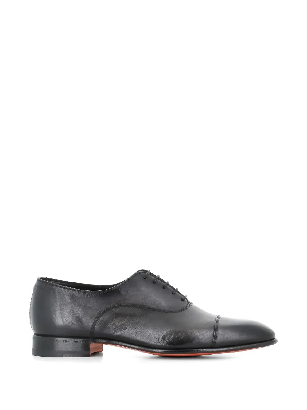 Оксфордские туфли с мыском на шнуровке Santoni, черный