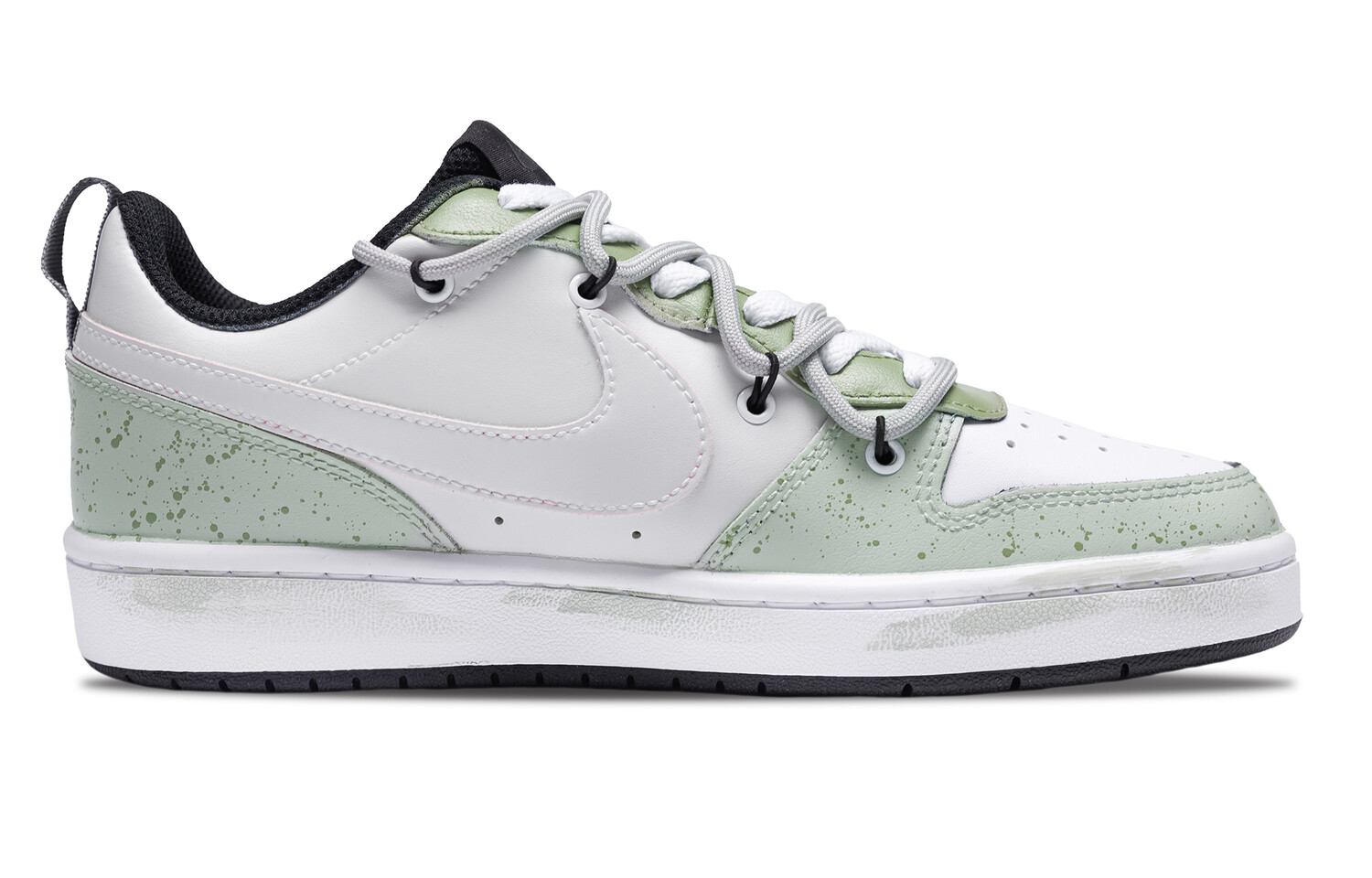 

Кроссовки Nike Court Borough Skateboarding Shoes Women's Low-top Green, белый