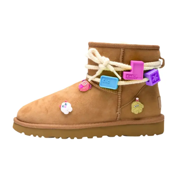 

Женские зимние ботинки CLASSIC MINI каштанового/коричневого цвета Ugg