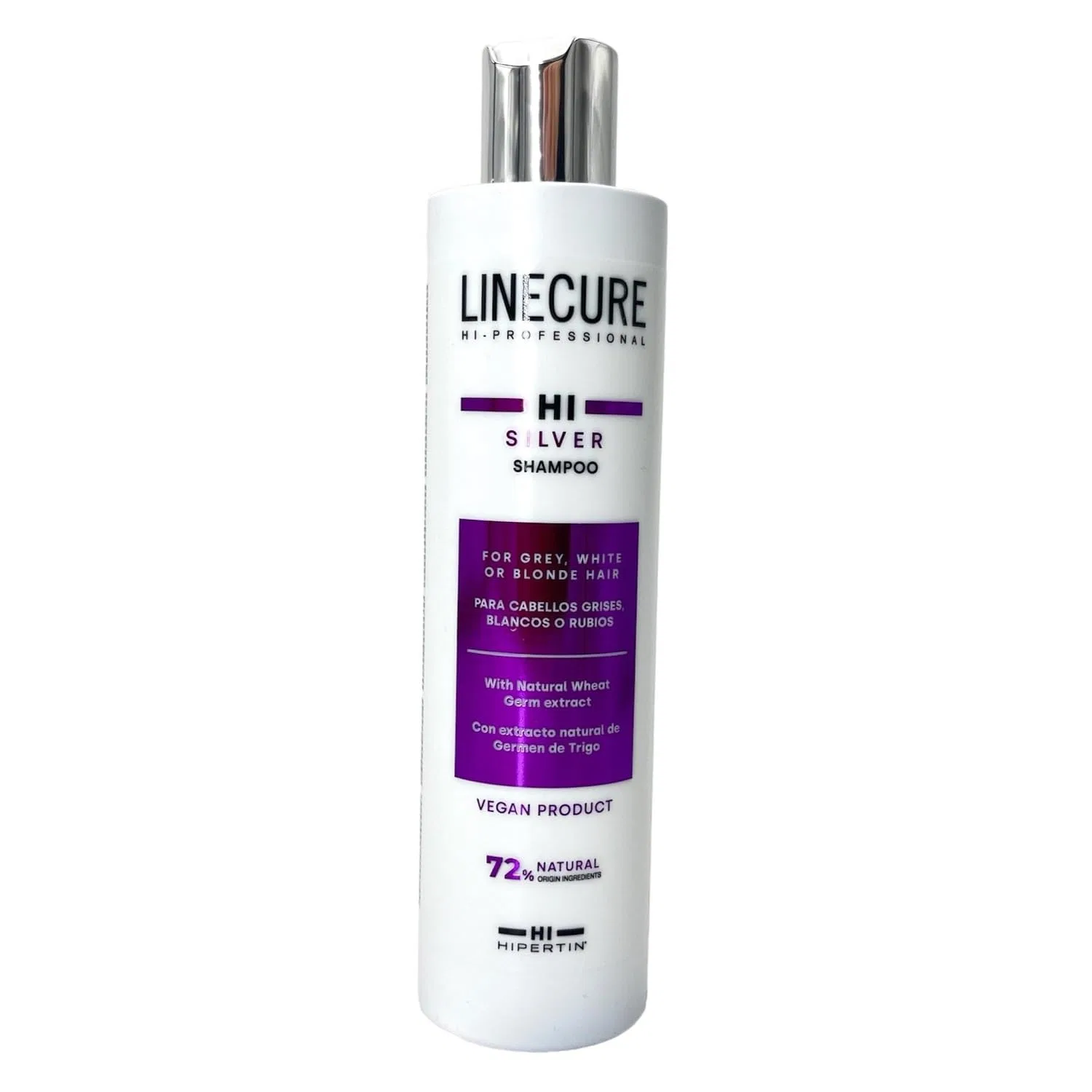 Веганский шампунь Hipertin Linecure Silver для белых, окрашенных и мелированных волос, 300 мл Hipertin — фото 2