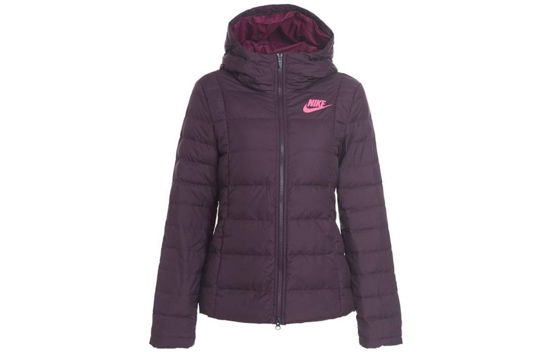 Куртка пуховая женская Deep Red Nike, темно-красная — фото 2