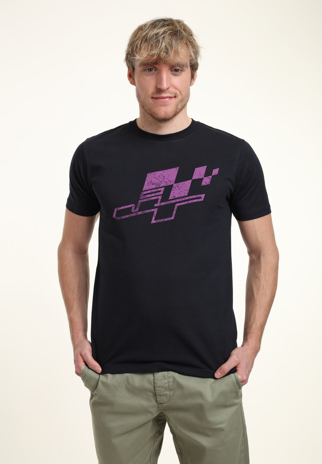 

Футболка с принтом JT RACING LOGO Henry Tiger, темно-синий