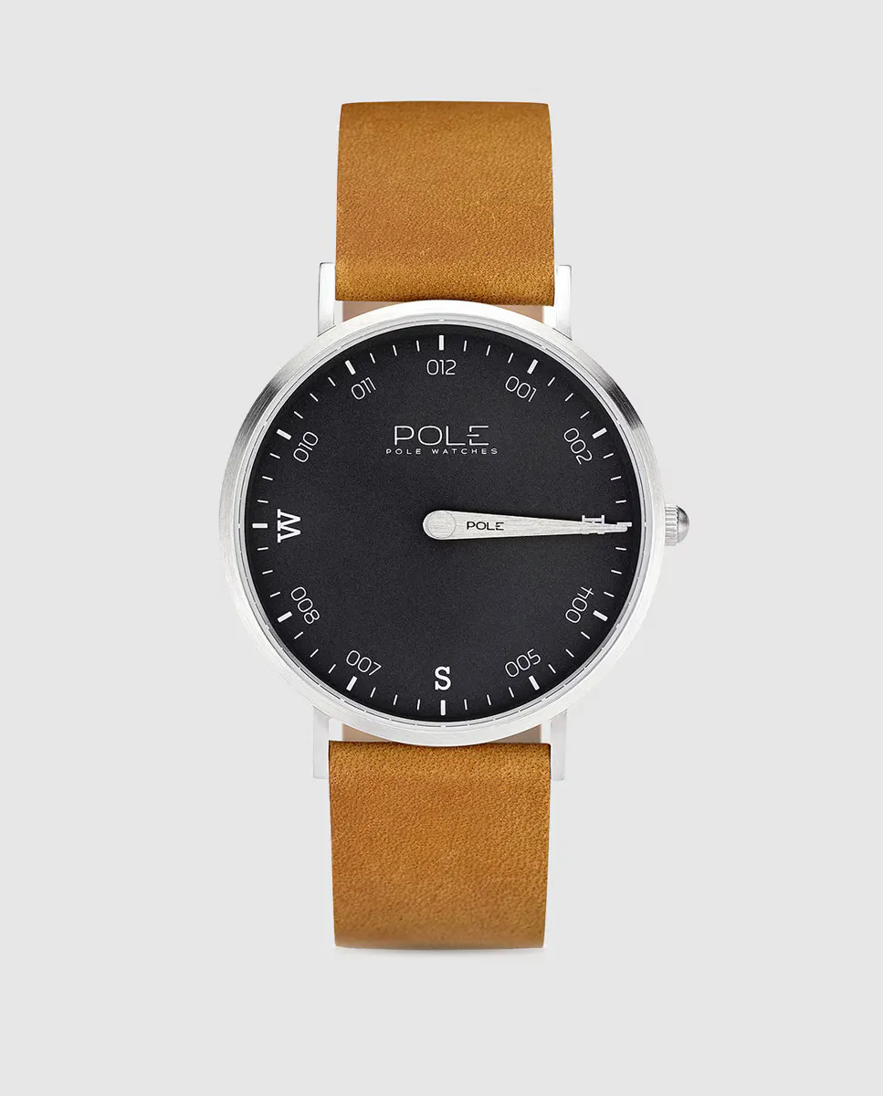 

Pole Watches Compass B-1001PL-MA02 мужские часы из верблюжьей кожи, коричневый