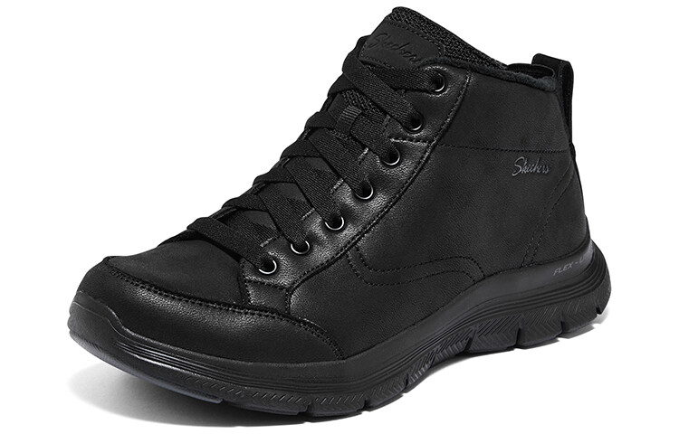 Зимние ботинки женские Skechers на шнуровке, черный — фото 3