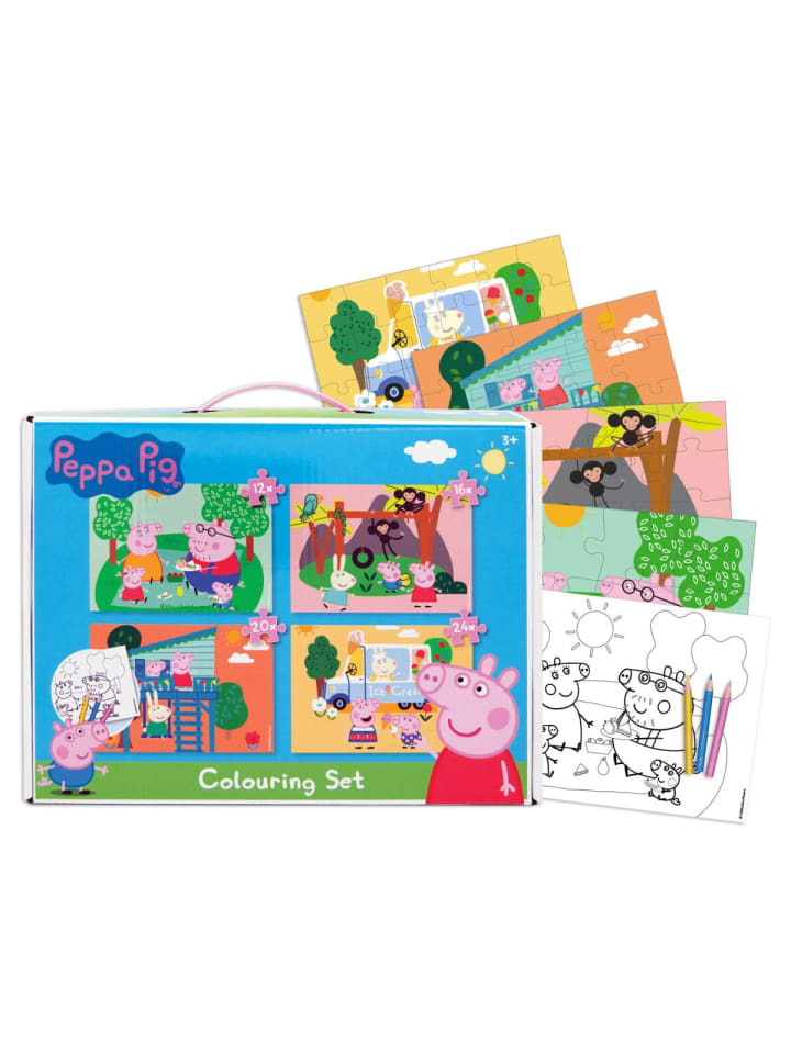 

Peppa Pig Набор пазлов «Свинка Пеппа», 4 штуки. Много часов увлекательного времяпрепровождения благодаря разноцветным рисункам