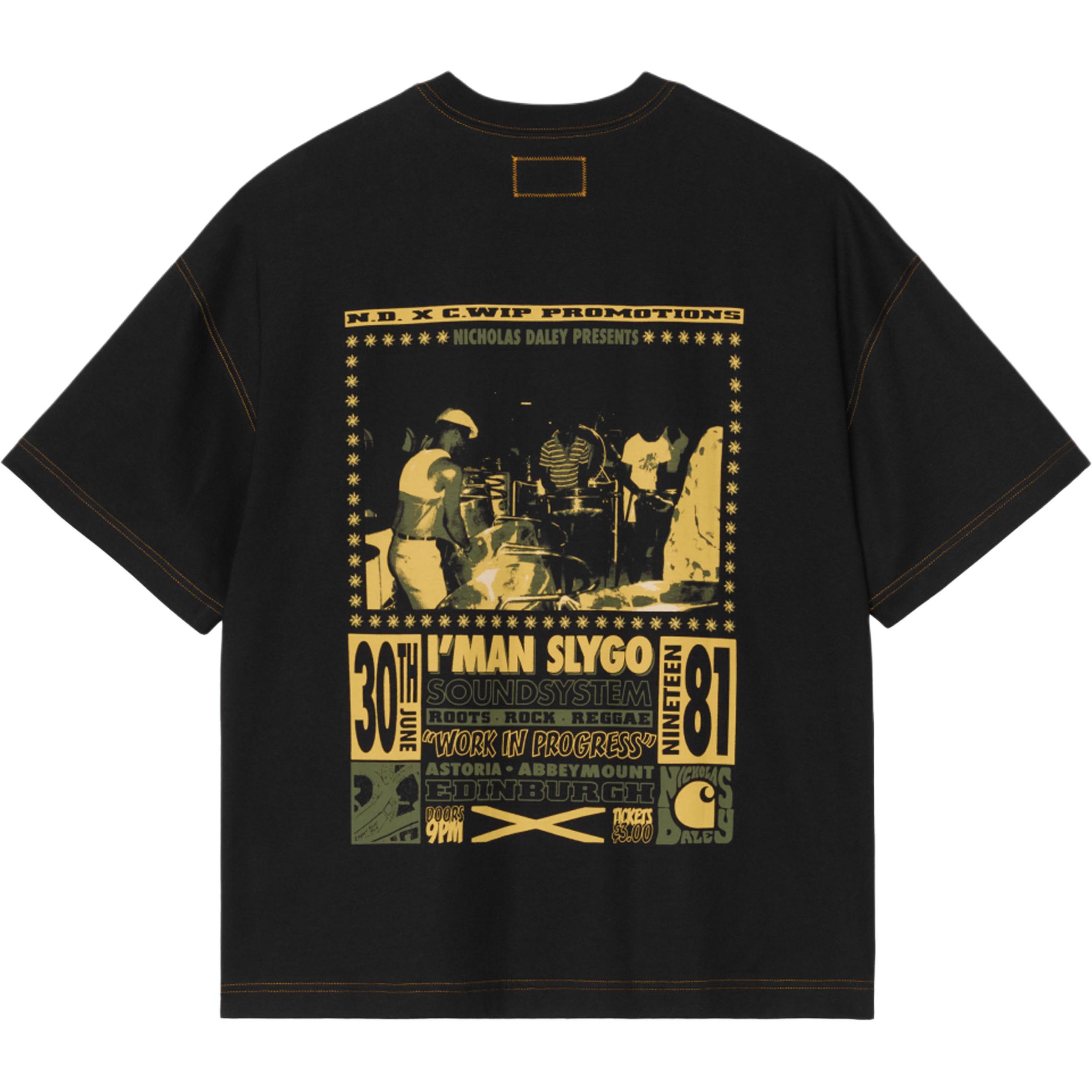 

Футболка Nicholas Daley Collaboration FW25 Poster Carhartt WIP, черный