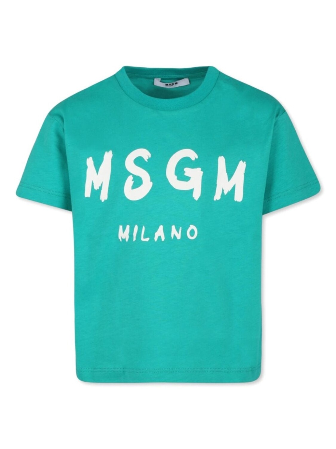 

MSGM Kids футболка с логотипом, зеленый