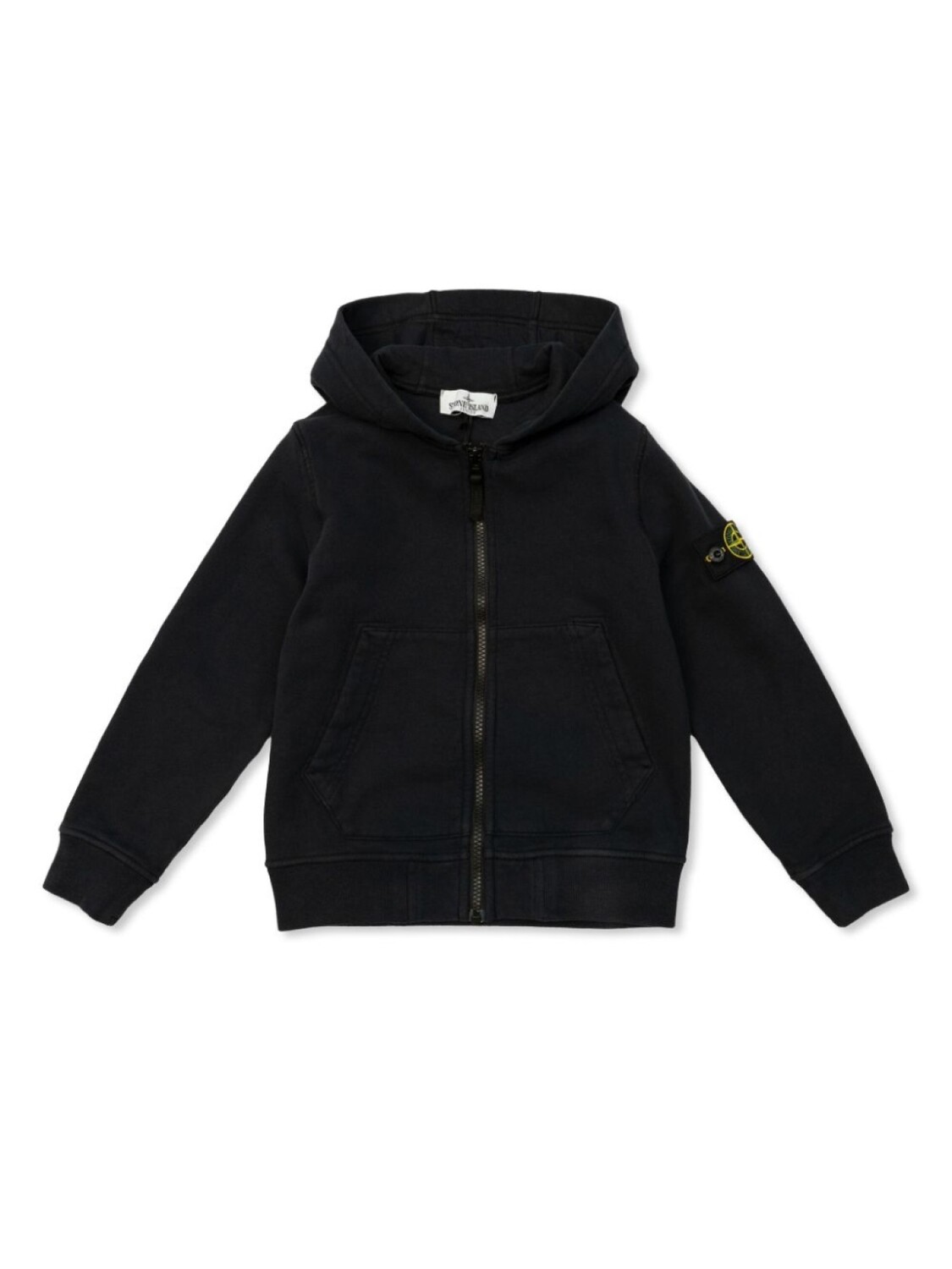 

Stone Island Junior худи с нашивкой Compass, черный