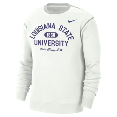 

Топ Nike LSU, цвет Summit White/Grey Fog/Court Purple