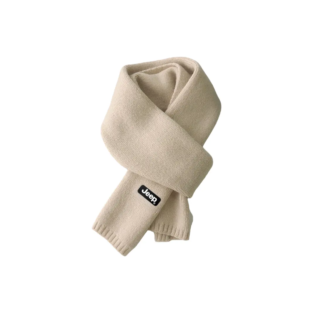 

Акриловый вязаный шарф Unisex Jeep, spring festival limited edition бежевый scarf