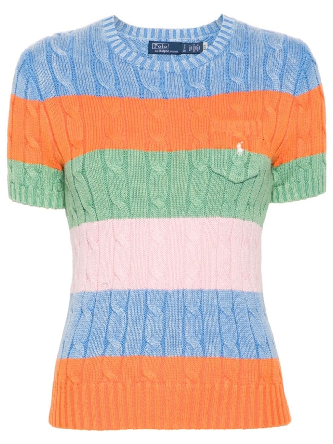 

Топ в стиле колор-блок Polo Ralph Lauren, синий