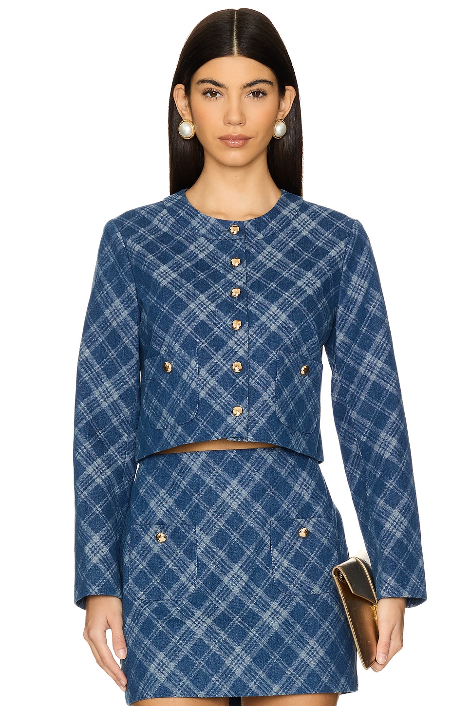 

Куртка Maven Amanda Uprichard, argyle denim