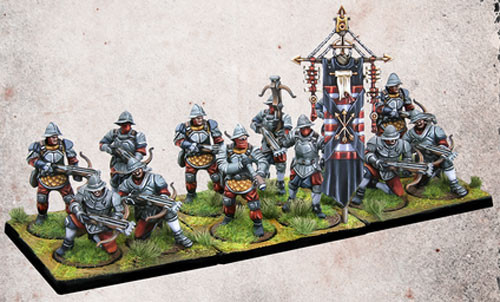 

Миниатюра Para Bellum Wargames Conquest: Hundred Kingdoms - Mercenary Crossbowmen