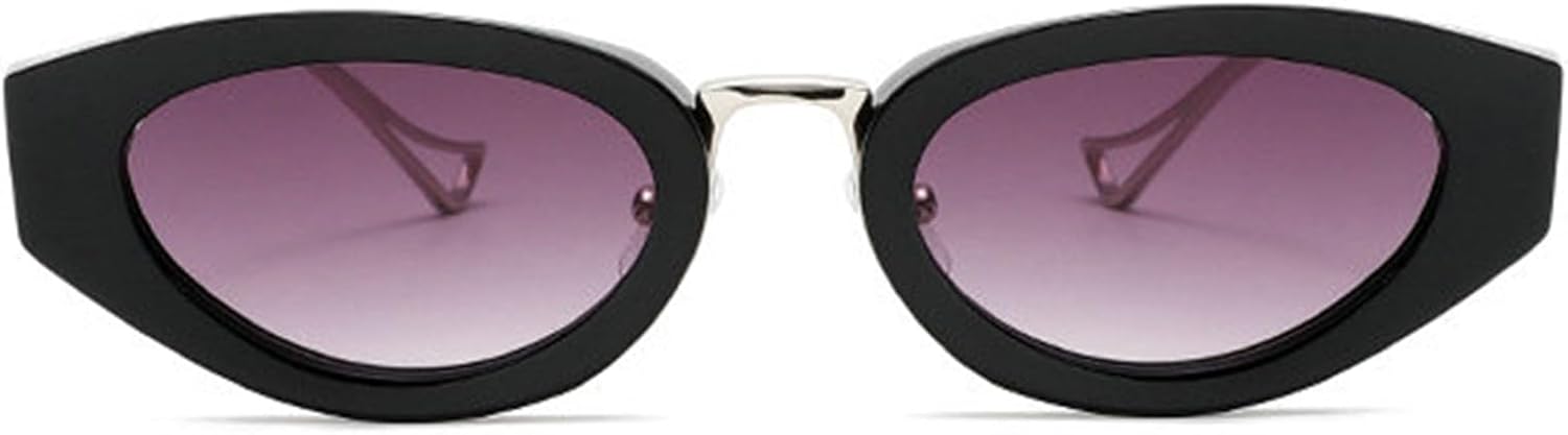 

Солнцезащитные очки Helena в маленькой оправе, «кошачий глаз», овальные, в стиле панк, для женщин, 2025 год, роскошные ретро-очки с металлическим оправой, классические очки для вождения, C2