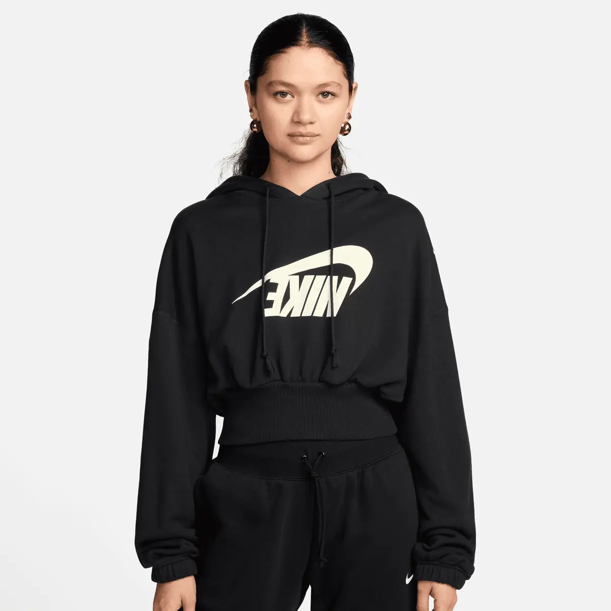 

Худи Nike Sportswear Oversized Fleece Crop Dance, черный