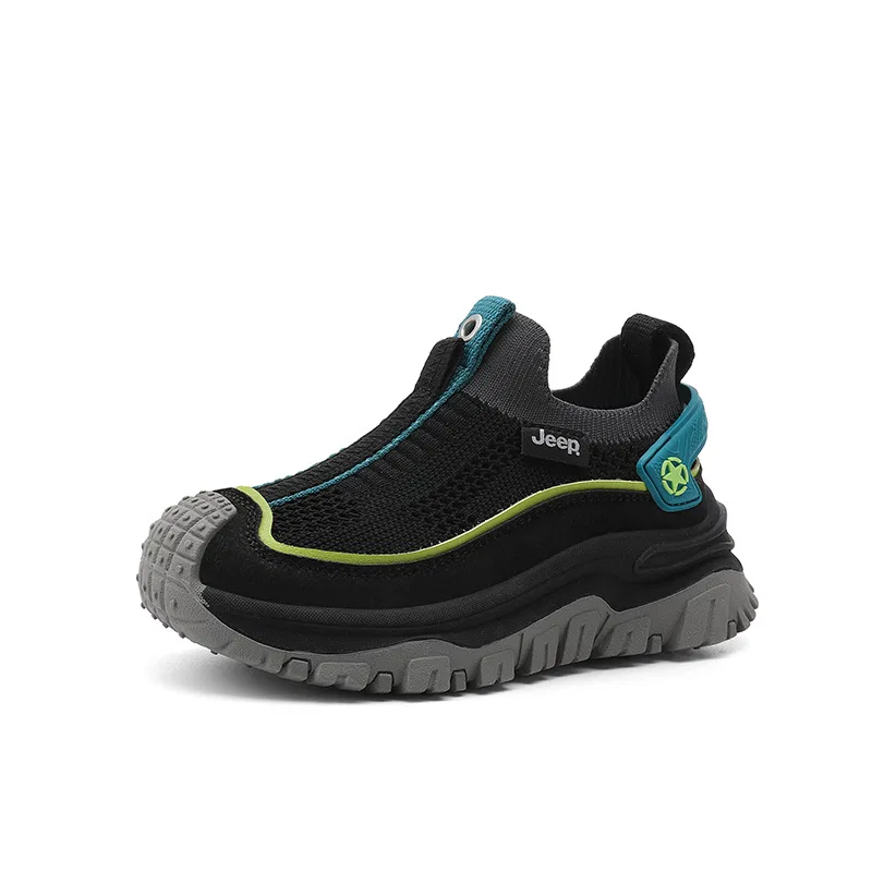 Кроссовки детские дышащие Jeep Obsidian Black/Tide Sunset Blue — фото 3