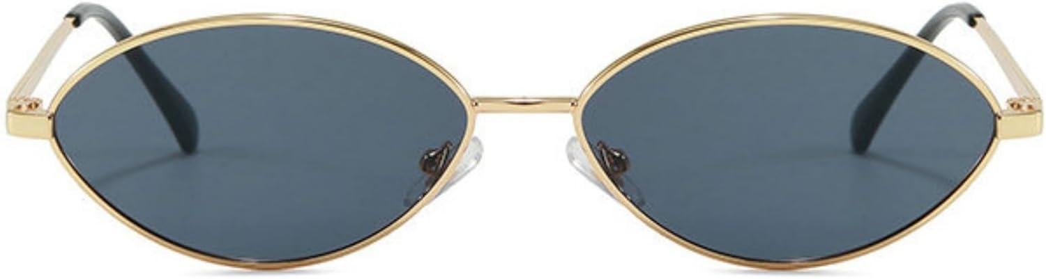 

Солнцезащитные очки Willochra Retro Oval для женщин, для путешествий, с защитой от УФ-излучения, модные винтажные, в маленькой металлической оправе, с градиентным переходом цвета, C1