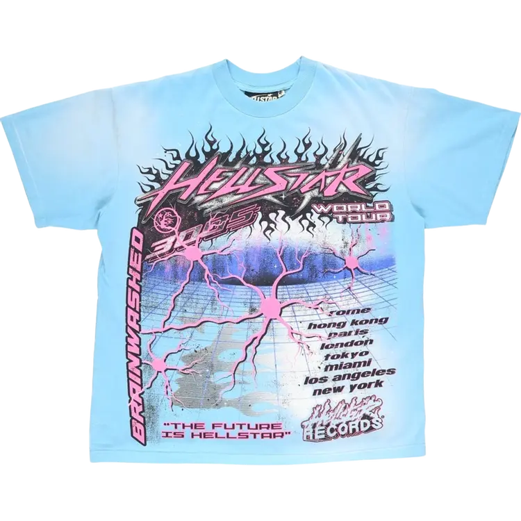 

Футболка Hellstar Neuron 'Light Blue', синий