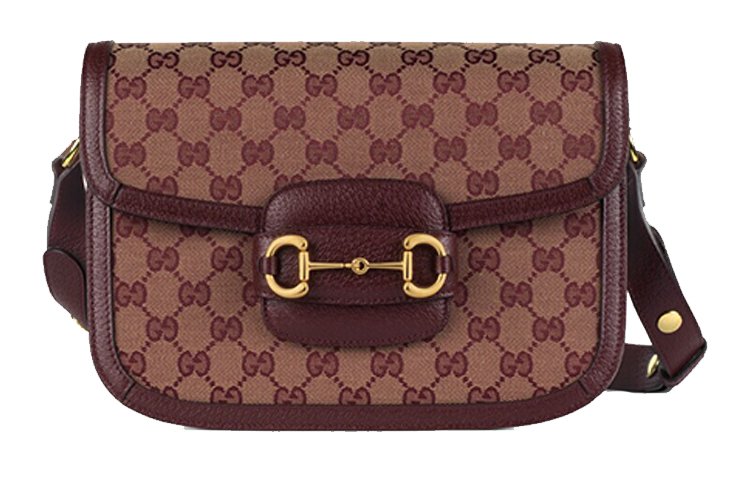 

Сумка-седло, плечевая сумка, маленькая кросс-боди для женщин burgundy GUCCI