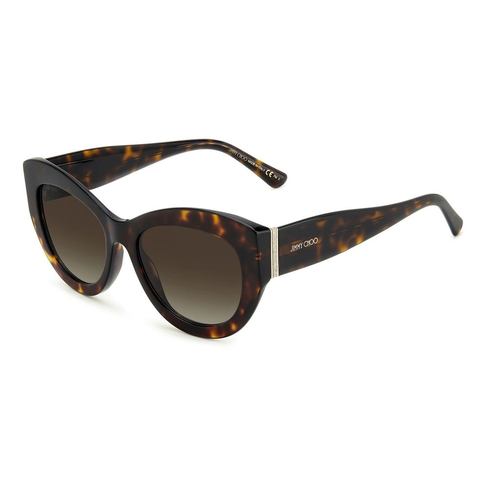 

Коричневые солнцезащитные очки из ацетата Jimmy Choo Eyewear