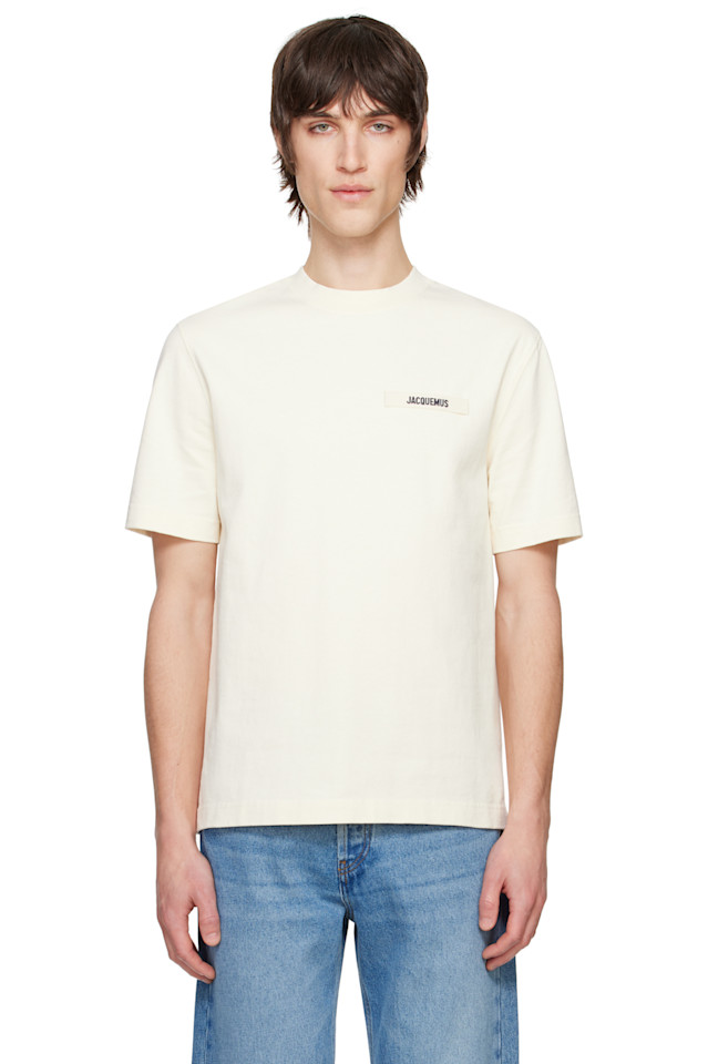 

Классическая футболка 'the gros grain' Jacquemus, бежевый