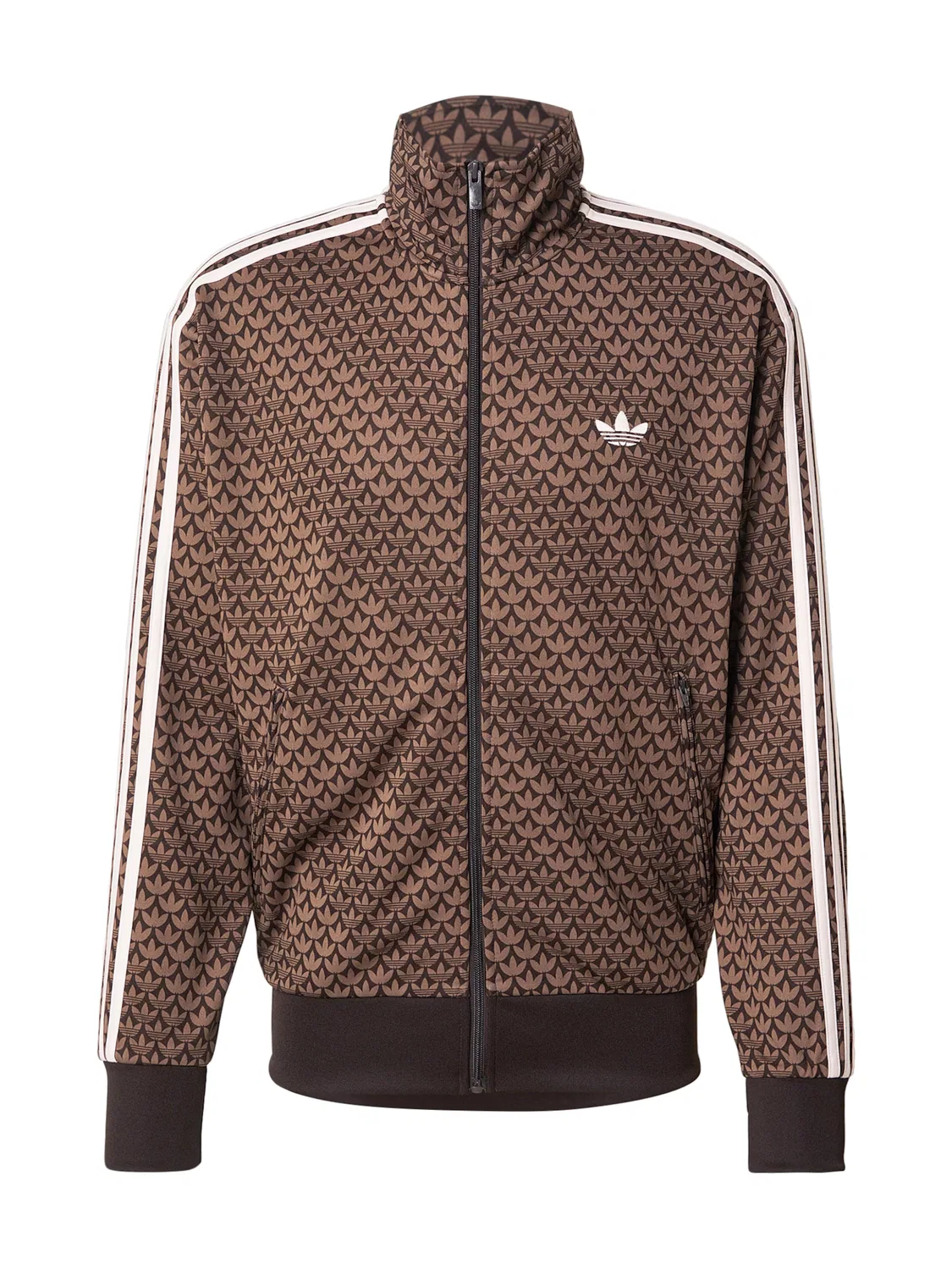 Толстовка на молнии Adidas Originals Firebird в коричневом и теневом цветах