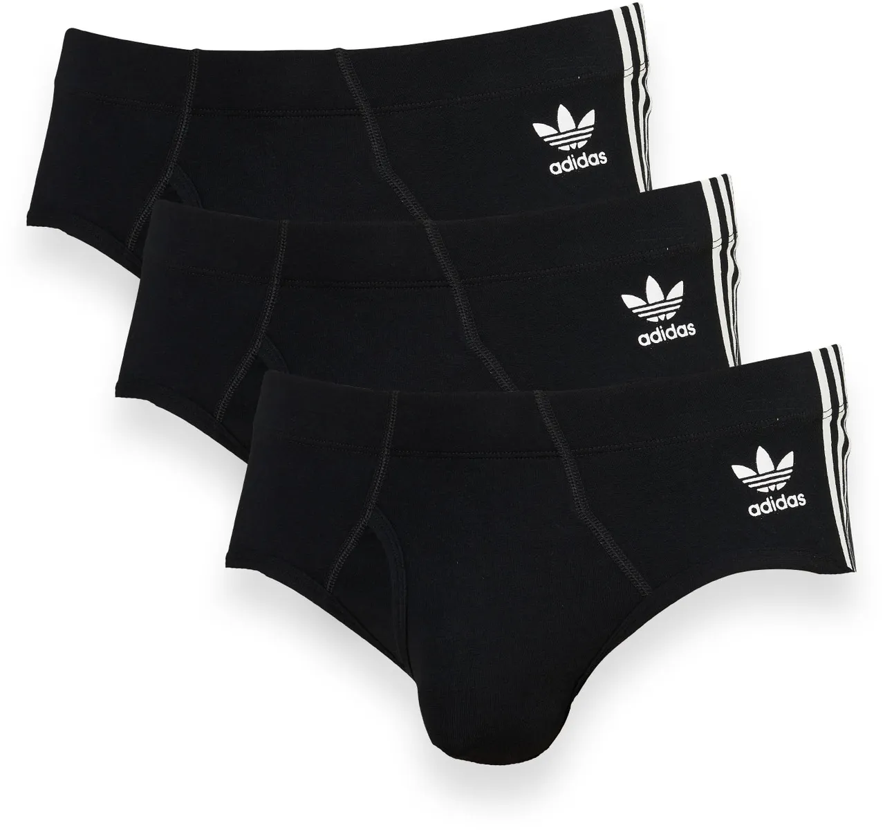 

Трусы Adidas Originals "Comfort Flex Cotton" (3 шт. в упаковке), с ширинкой, эластичные, эластичные в четырех направлениях, черный