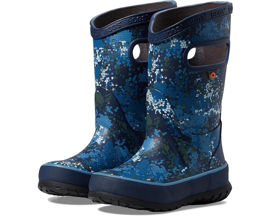

Ботинки Bogs Kids Rain Boots Micro Camo, цвет Blue Multi