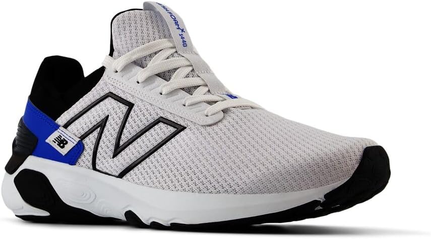Мужские беговые кроссовки New Balance Fresh Foam X 1440 V1, белый/черный/синий — фото 4