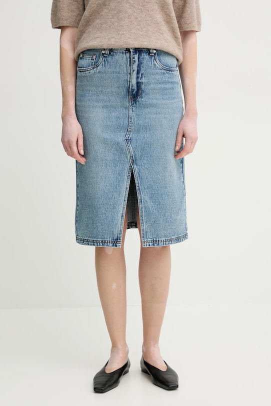 

Джинсовая хлопковая юбка Gestuz, синий