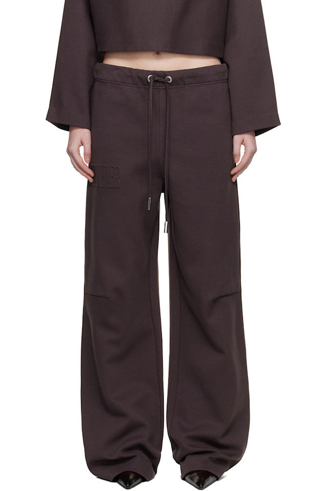 

Jean Paul Gaultier Коричневые домашние брюки с тиснением "Готье"