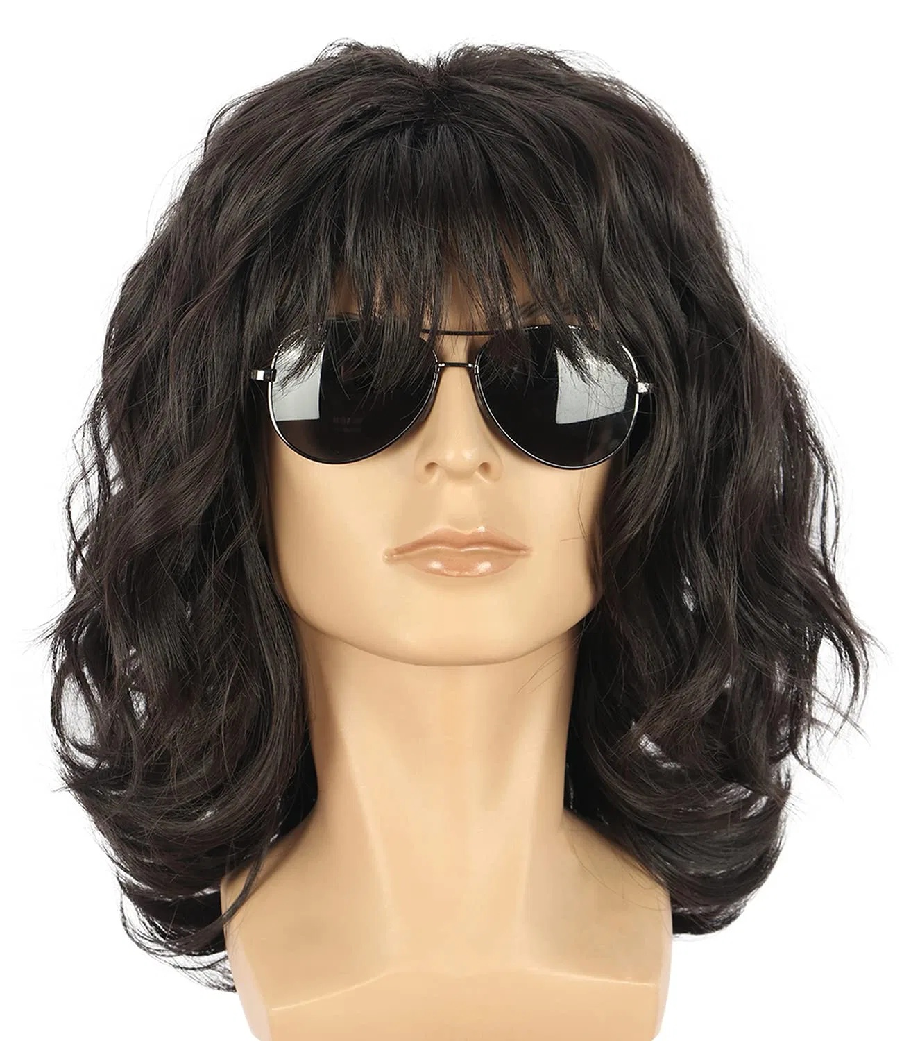 Парик Mullet Long Curly Dark Brown от Yuehong Yuehong — фото 3