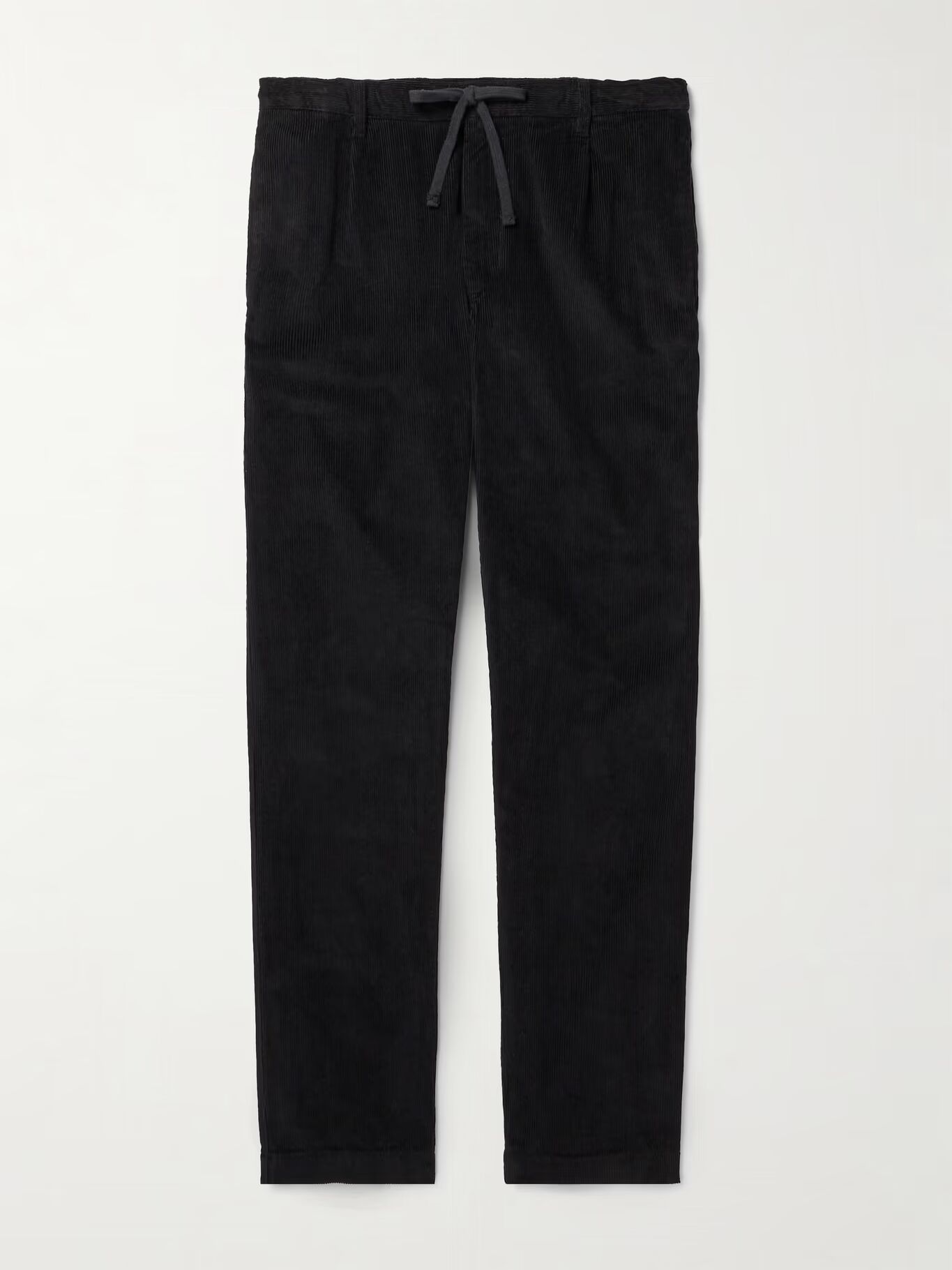 

Брюки Tanker Slim-Fit Straight-Leg из хлопка и вельвета с завязками на шнурке HARTFORD, черный