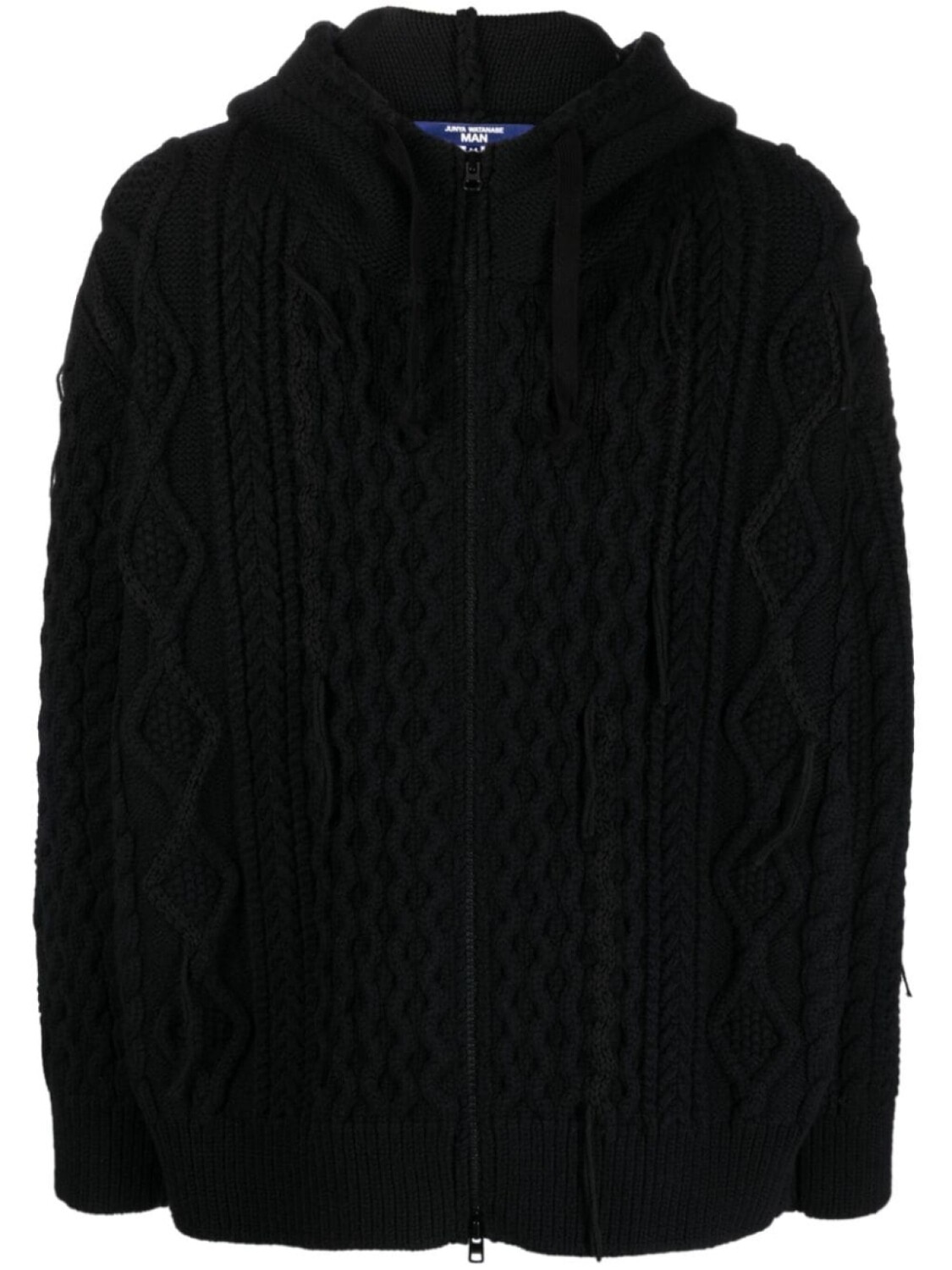 

Junya Watanabe MAN худи фактурной вязки, черный