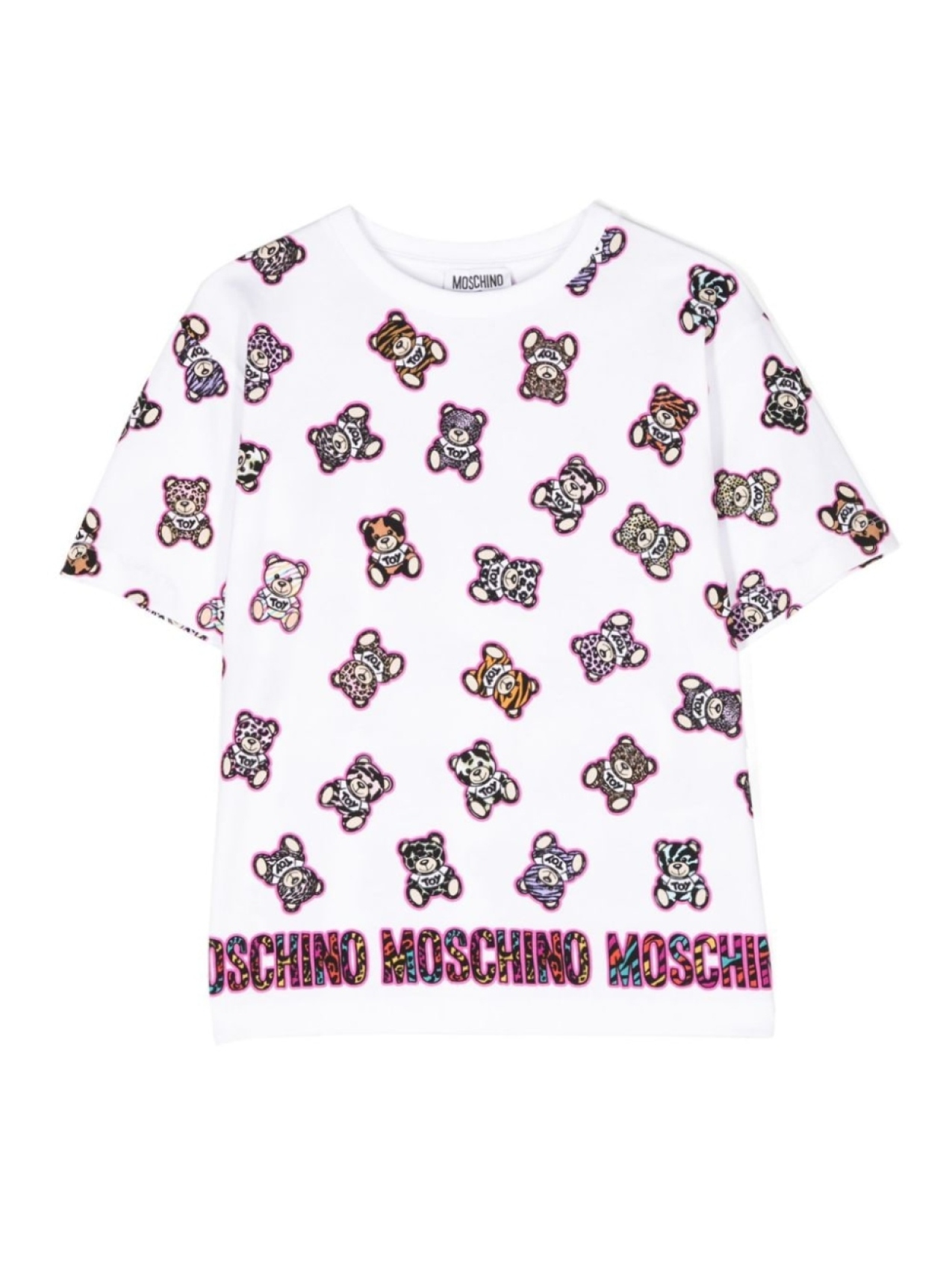 

Moschino Kids футболка из джерси с принтом Teddy Bear, белый