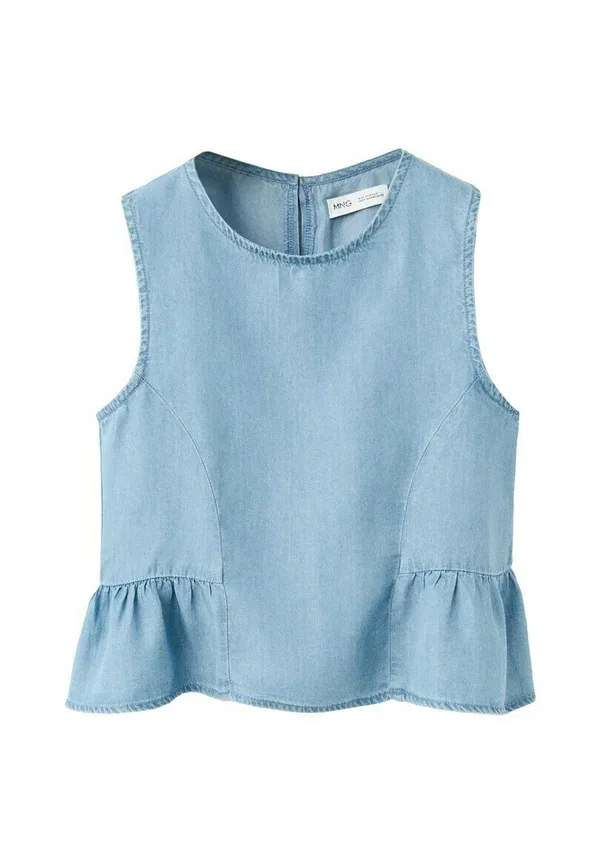 Детская блуза Mango Kids, синяя