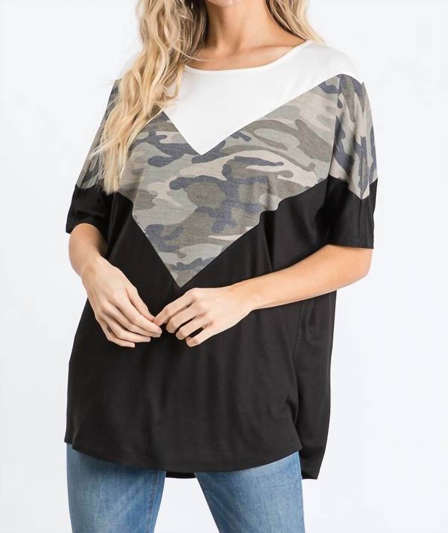 

Топ Camo Color Block, многоцветный HEIMISH USA, цвет multi