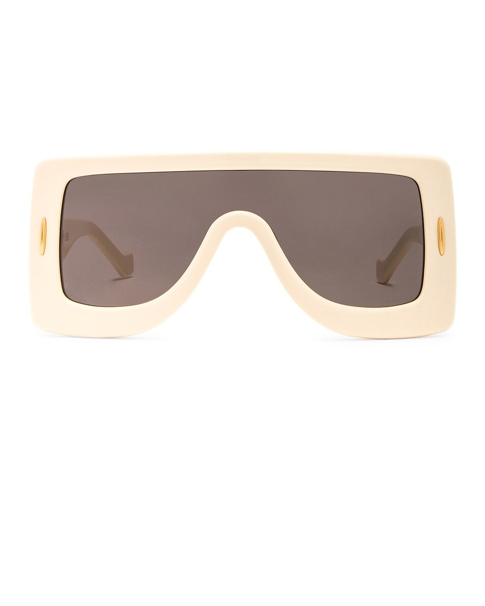 

Квадратные солнцезащитные очки Loewe, цвет Shiny Ivory