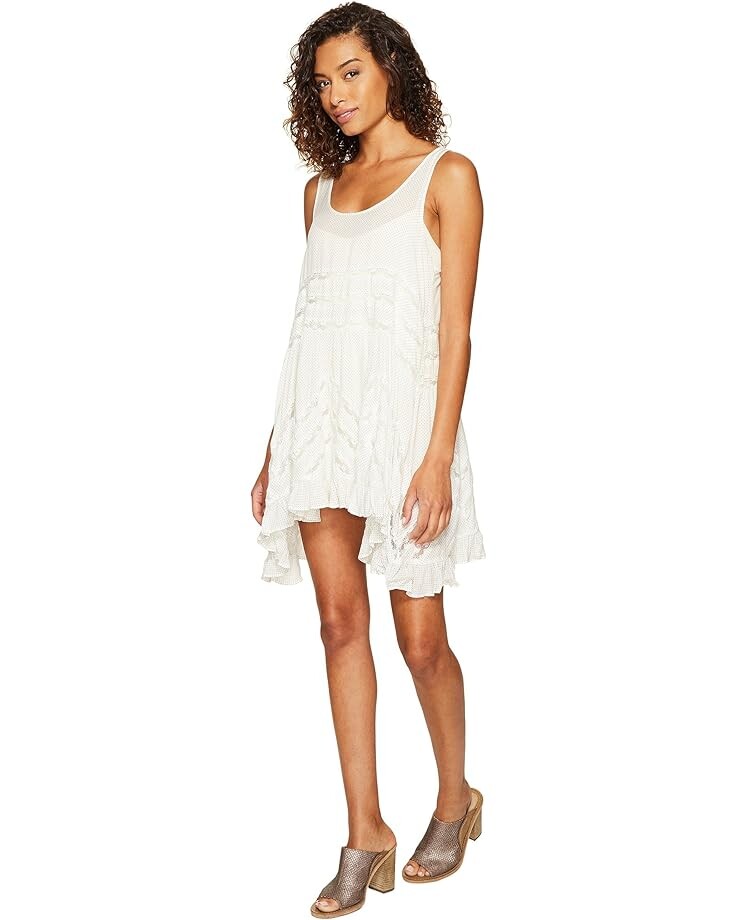 

Платье Free People Voile Trapeze Slip, цвет White Combo