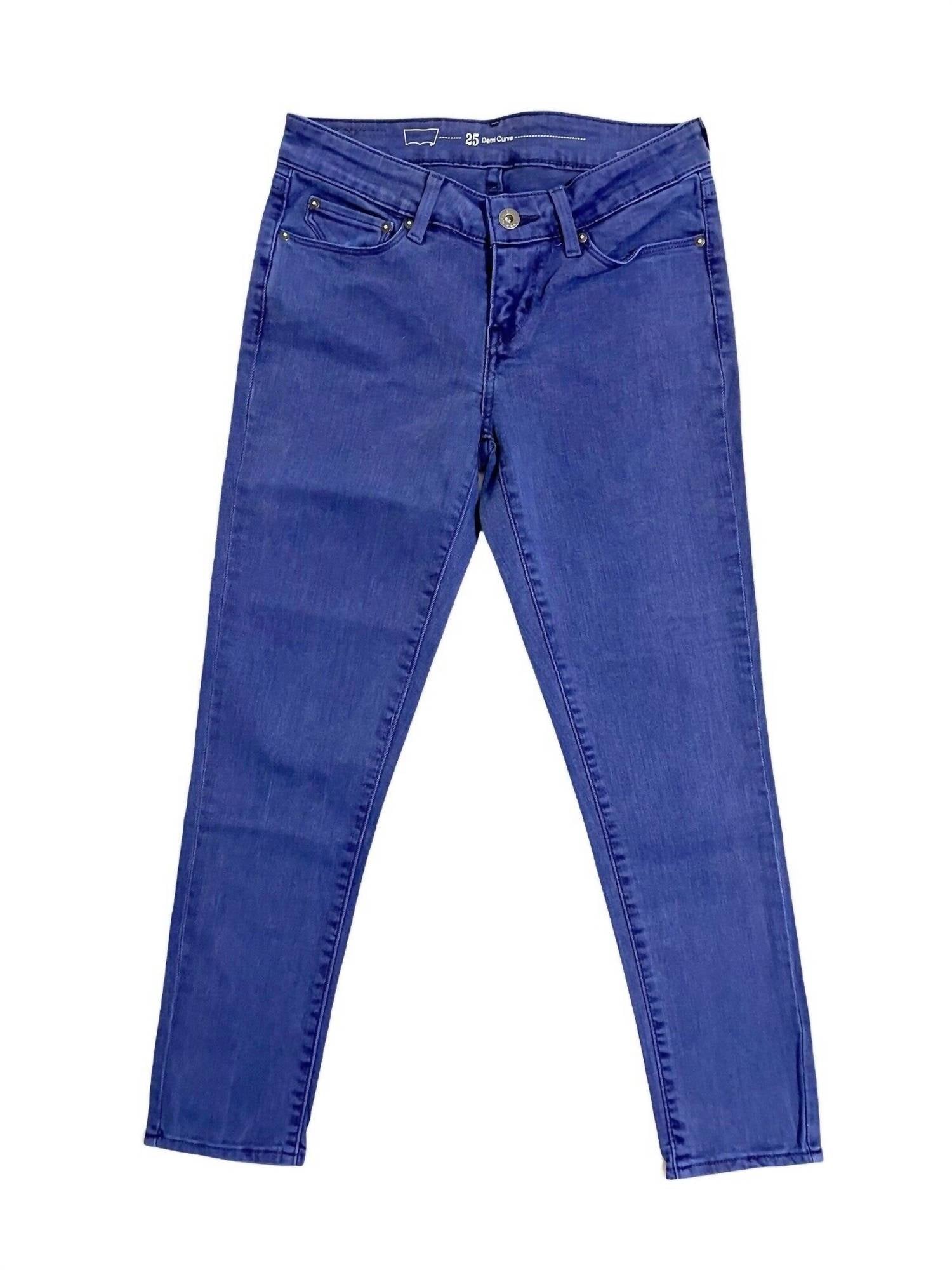 

Женские джинсы скинни 725 Demi Curve Low Rise цвета светло-индиго Levi's