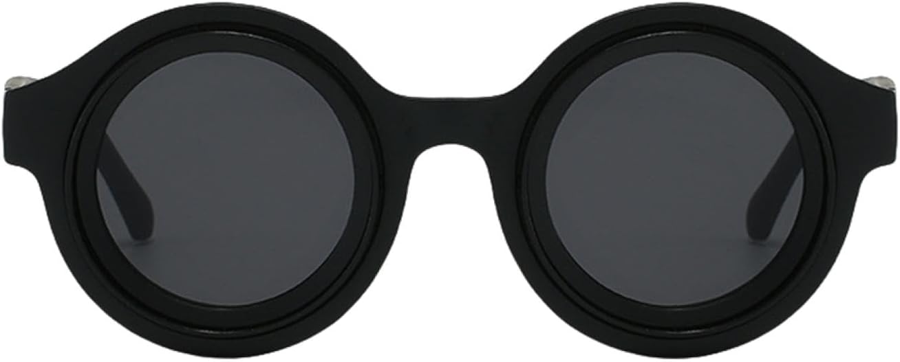 

Модные винтажные круглые солнцезащитные очки для женщин и мужчин в стиле панк, роскошные, классические, стимпанк, с защитой от УФ-излучения UV400 TYUVIVO, Coffee Black