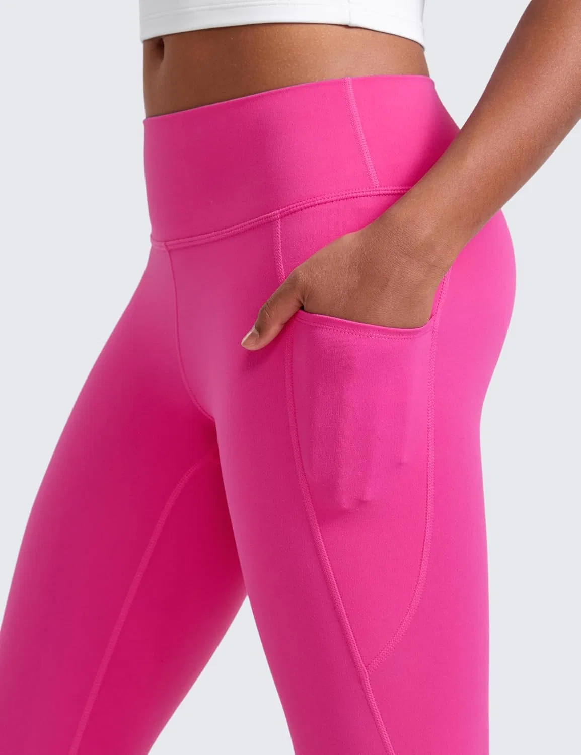 Леггинсы для йоги CRZ YOGA Butterluxe, детские, цвет Hibiscus Purple — фото 4