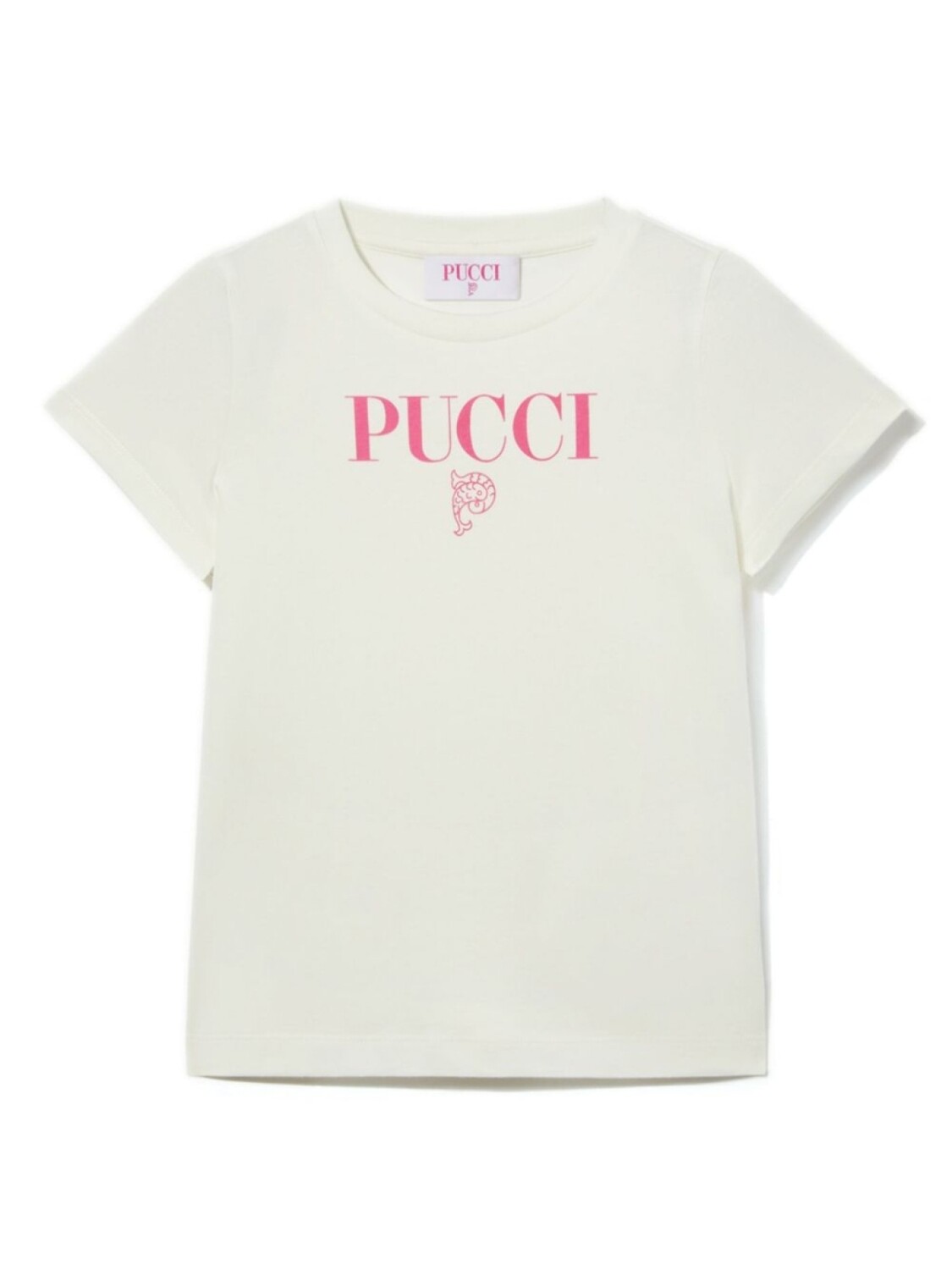 

Футболка с логотипом PUCCI Junior, нейтральный цвет